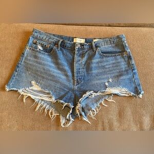 Jessica Simpson blue Jean cut off shorts size 32